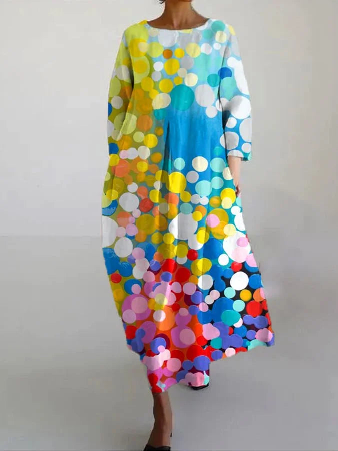 Vestido Floral Cómodo Mujer - Vestiria