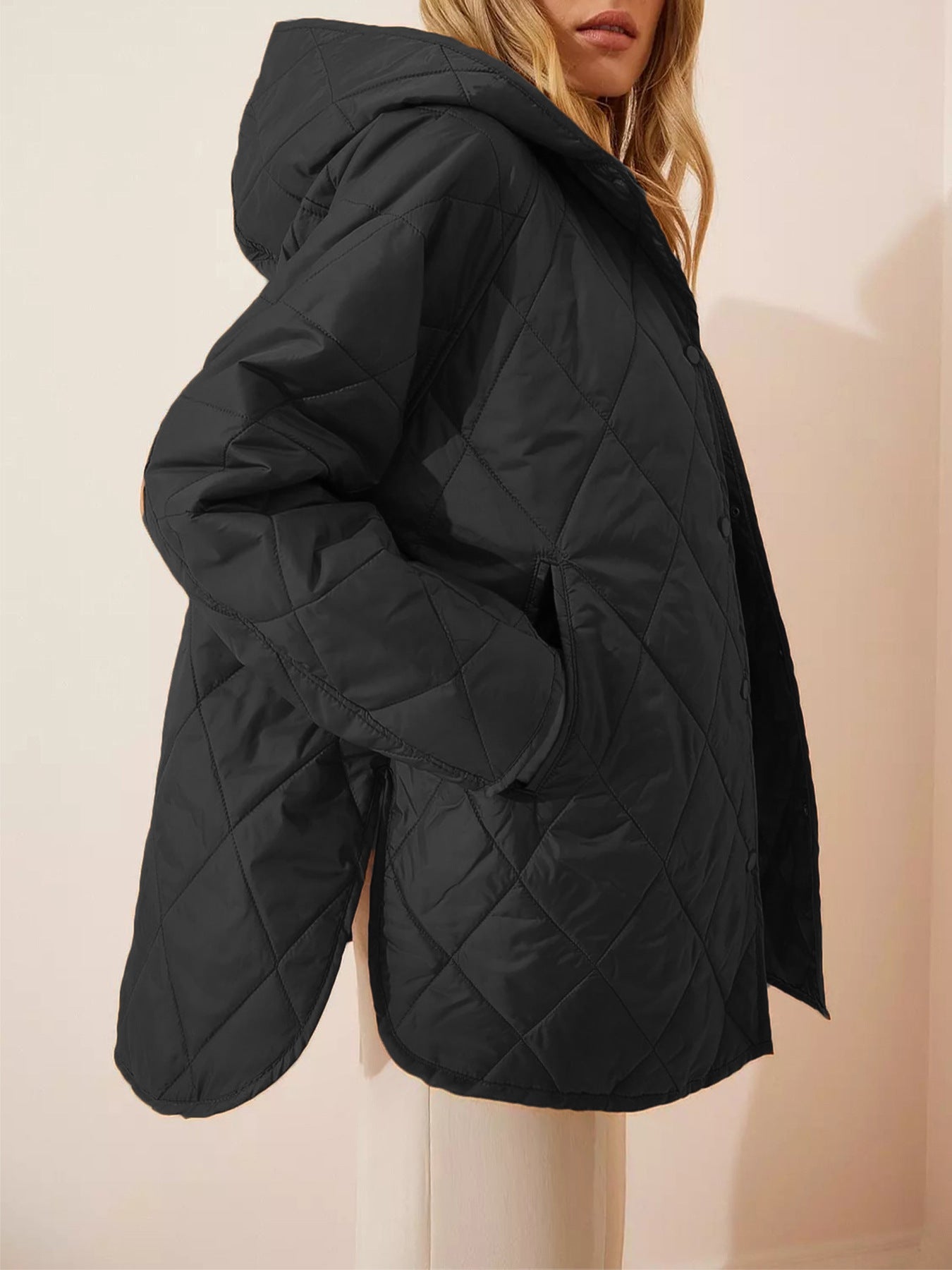 Chaqueta Acolchada Mujer Capucha Abultada