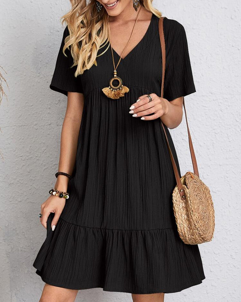 Vestido liso de punto suave