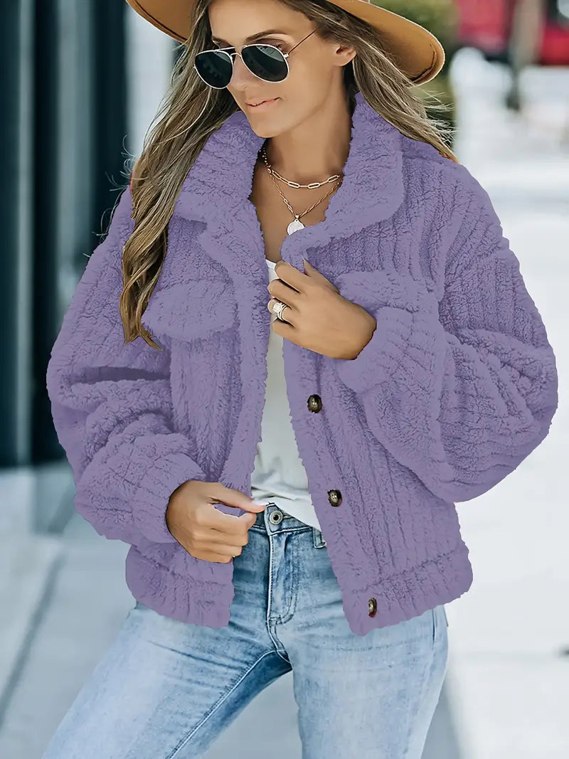 Chaqueta Mujer Piel Sintética Elegante