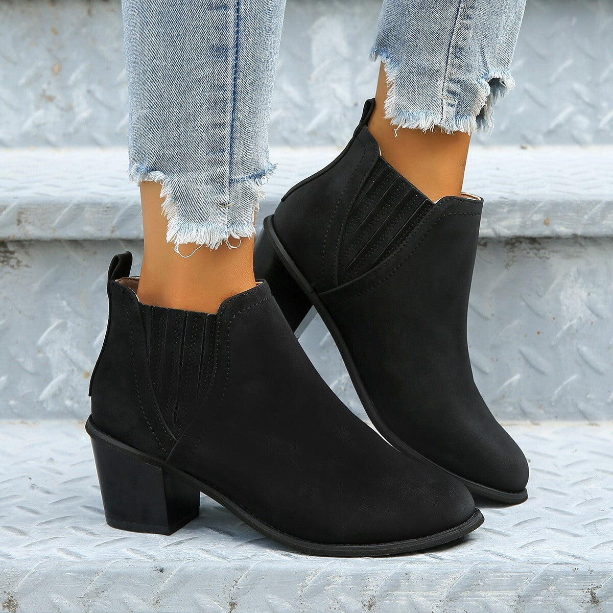 Botín Cuero Mujer Invierno