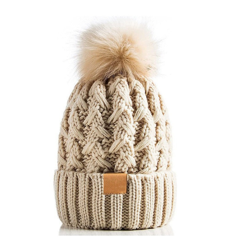 Gorro Punto Invierno Unisex con Pompón Acogedor