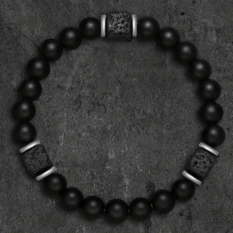 Pulsera Ónix Brillante Negra - Vestiria