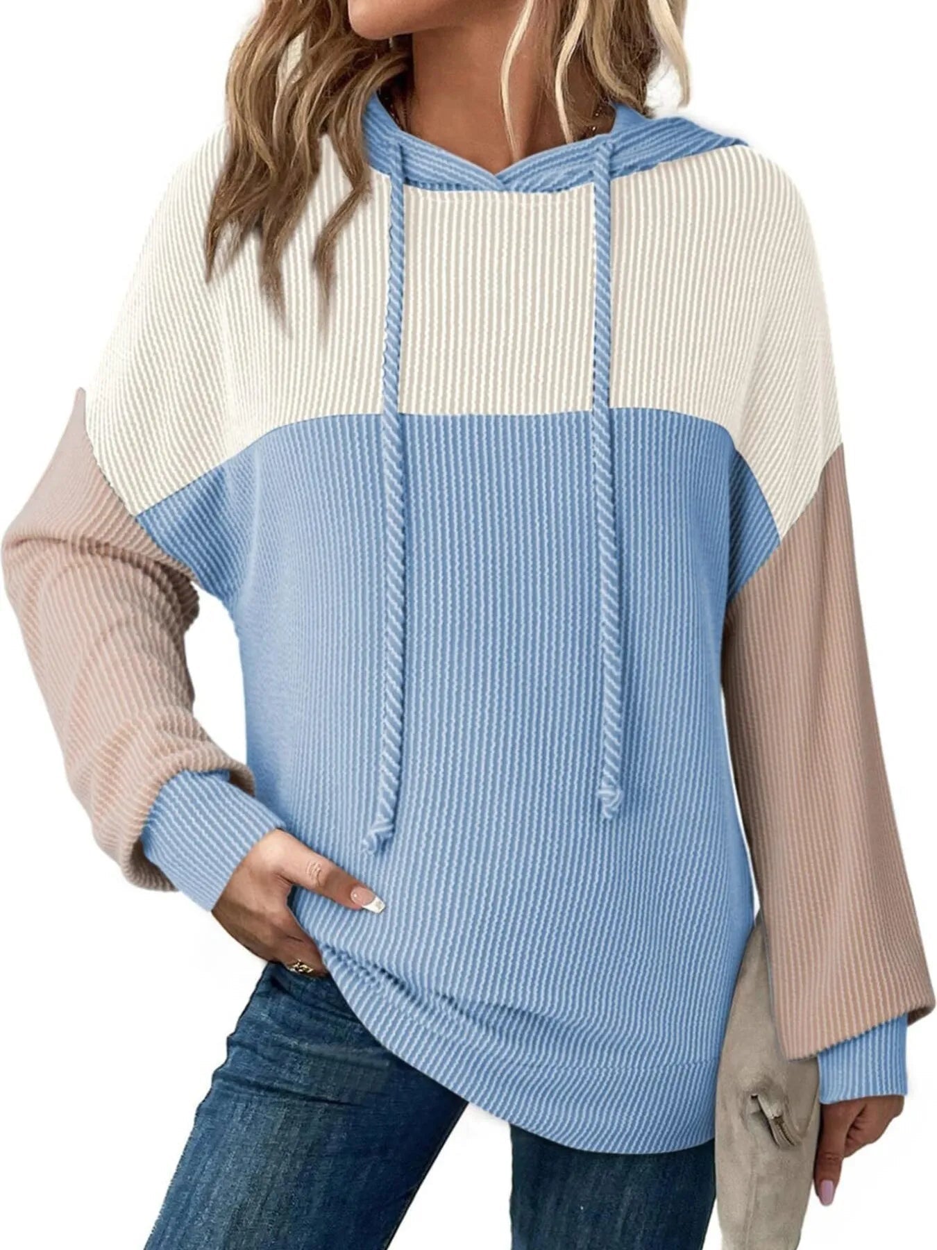 Chaqueta Deportiva Con Capucha Y Cordon Ajustable