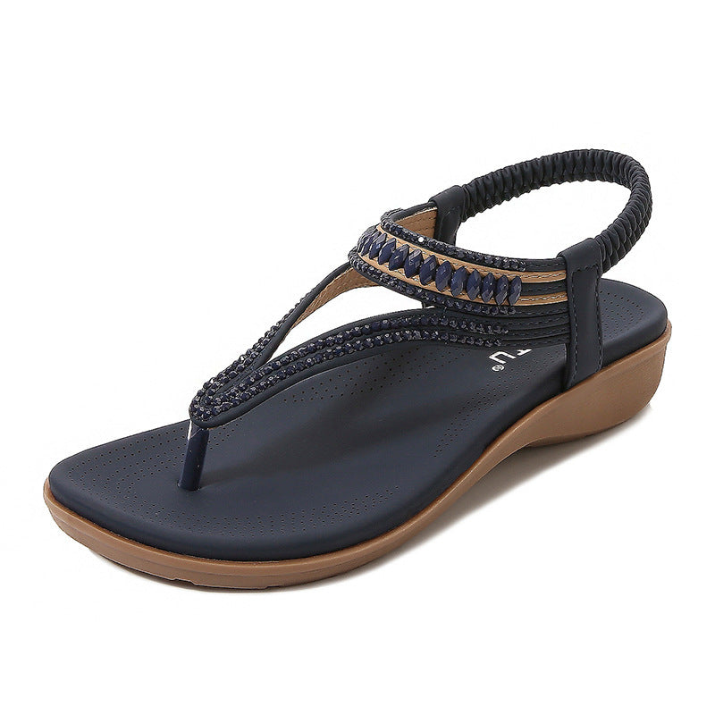 Sandalias Mujer Verano Banda Elástica Elegantes