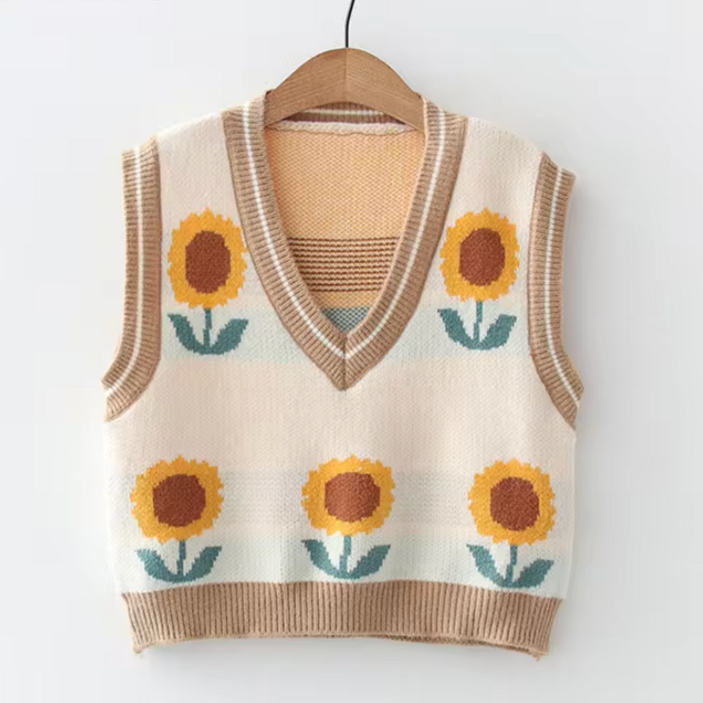 Chaleco Punto Cuello Redondo Mujer