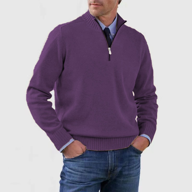 Suéter Hombre Cuello Alto Cremallera