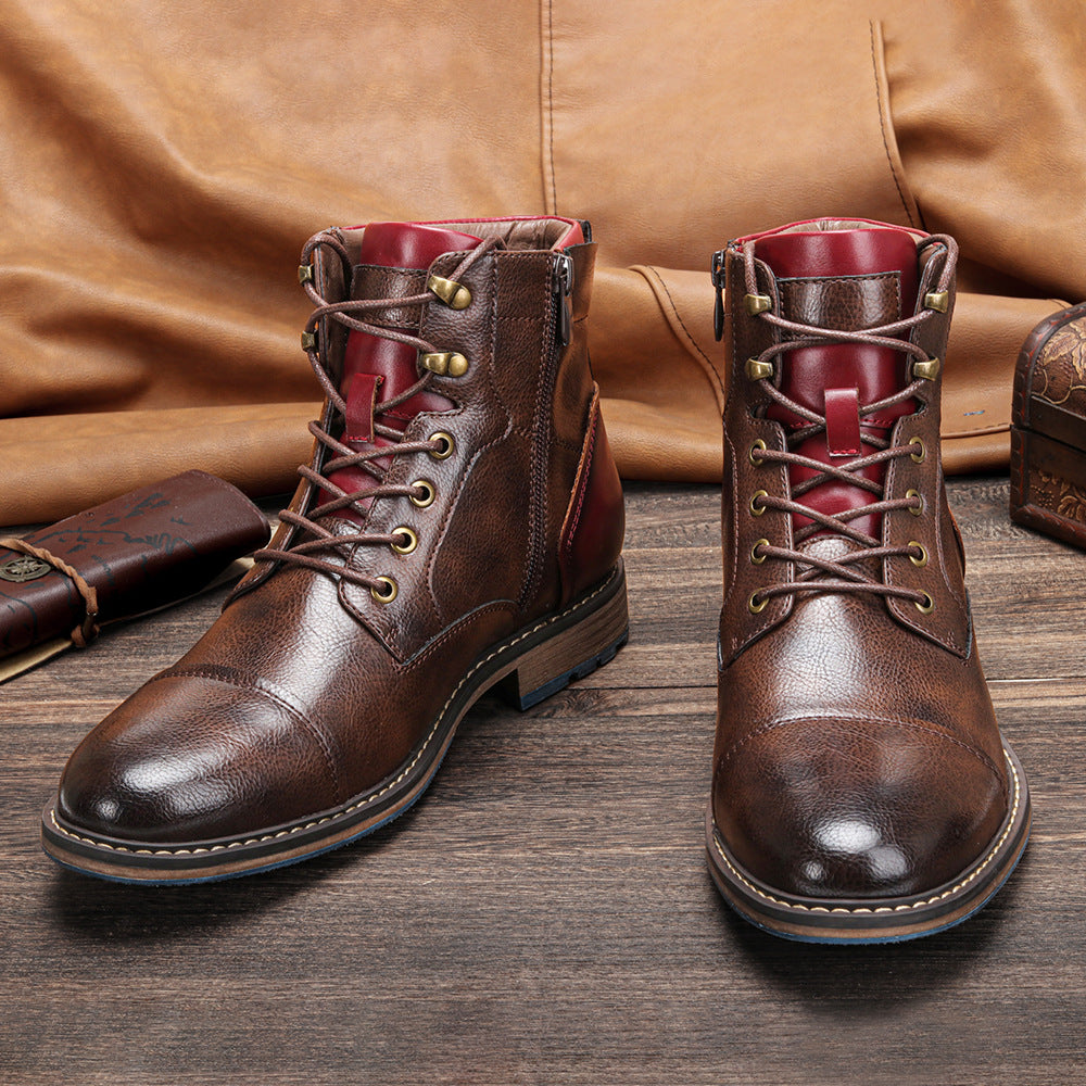 Botas Cortas Hombre Cuero Urbano Dravon - Vestiria