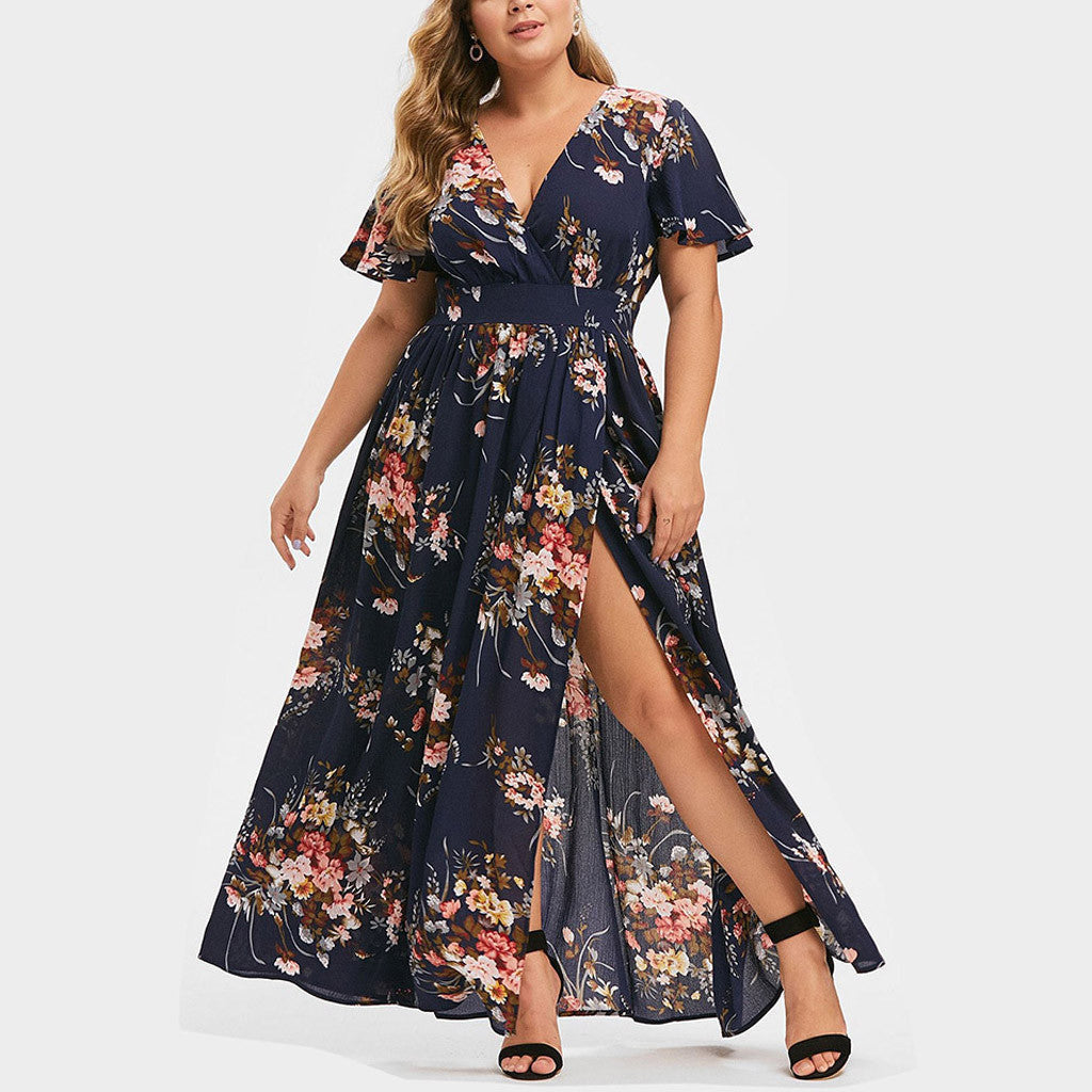 Vestido Mujer Talla Grande Elegante