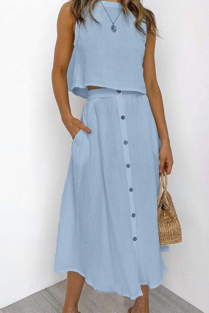 Vestido Estampado Falda Midi Elegante