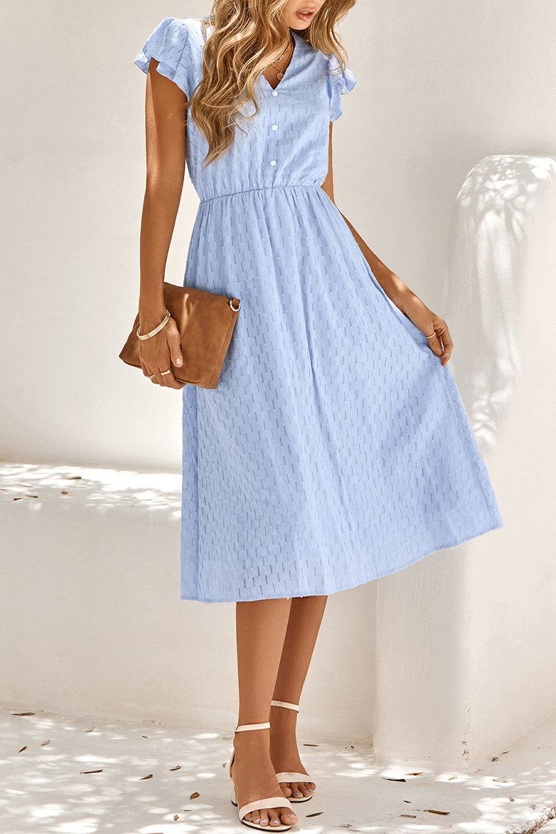 Vestido Midi Elegante Cuello Alto