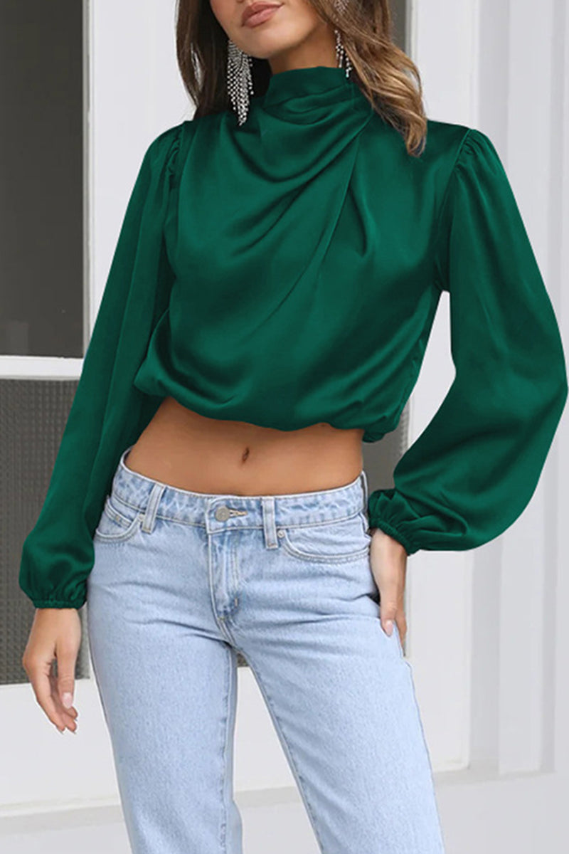 Blusa Mujer Cuello Halter Elegante