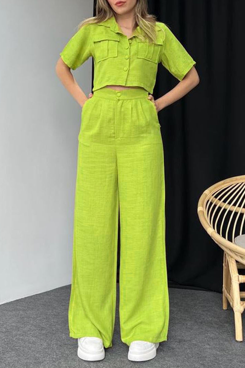 Blusa y Pantalón Elegantes de Verano