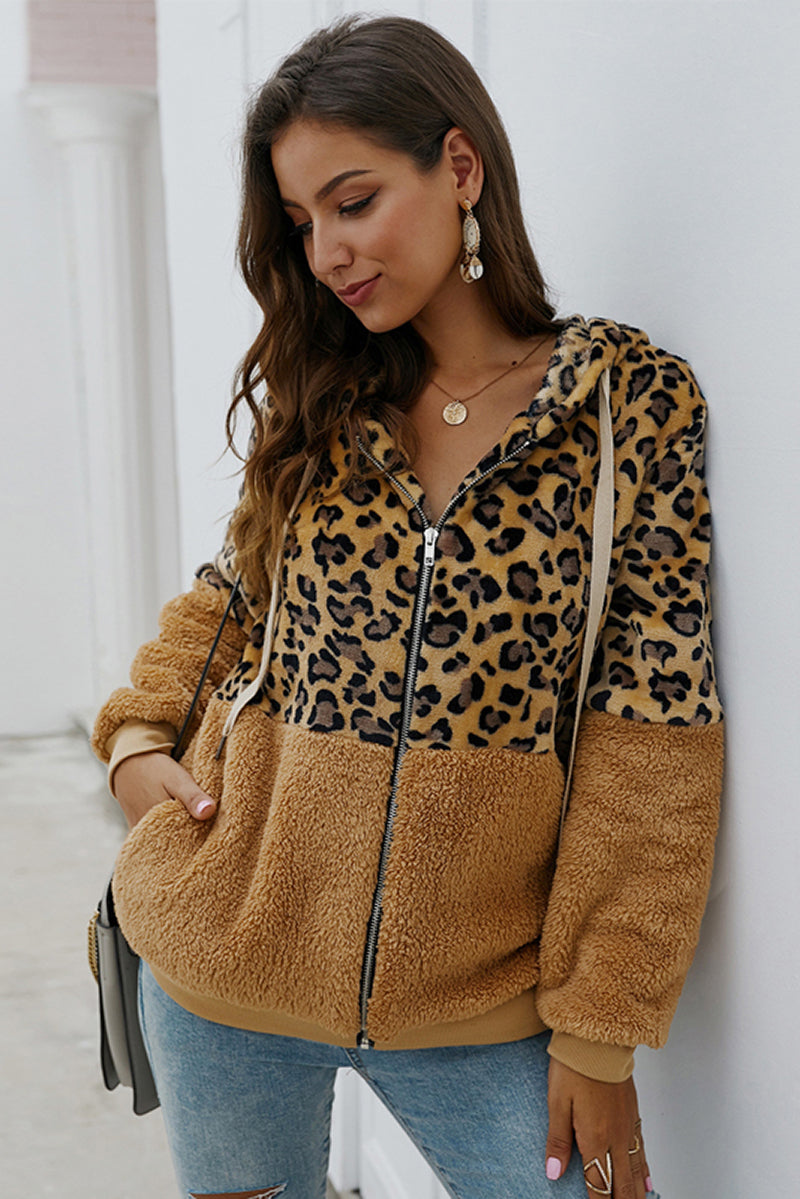 Sudadera Leopardo Abrigo Conforable