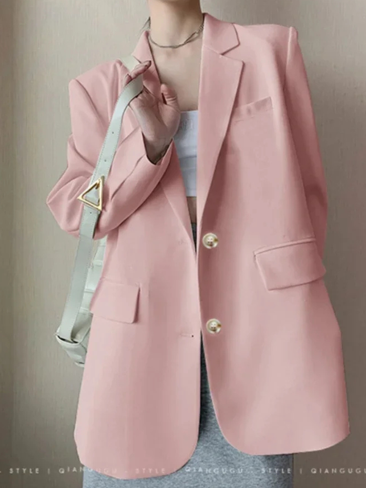 Chaquetón Mujer Elegante Corte Ajustado