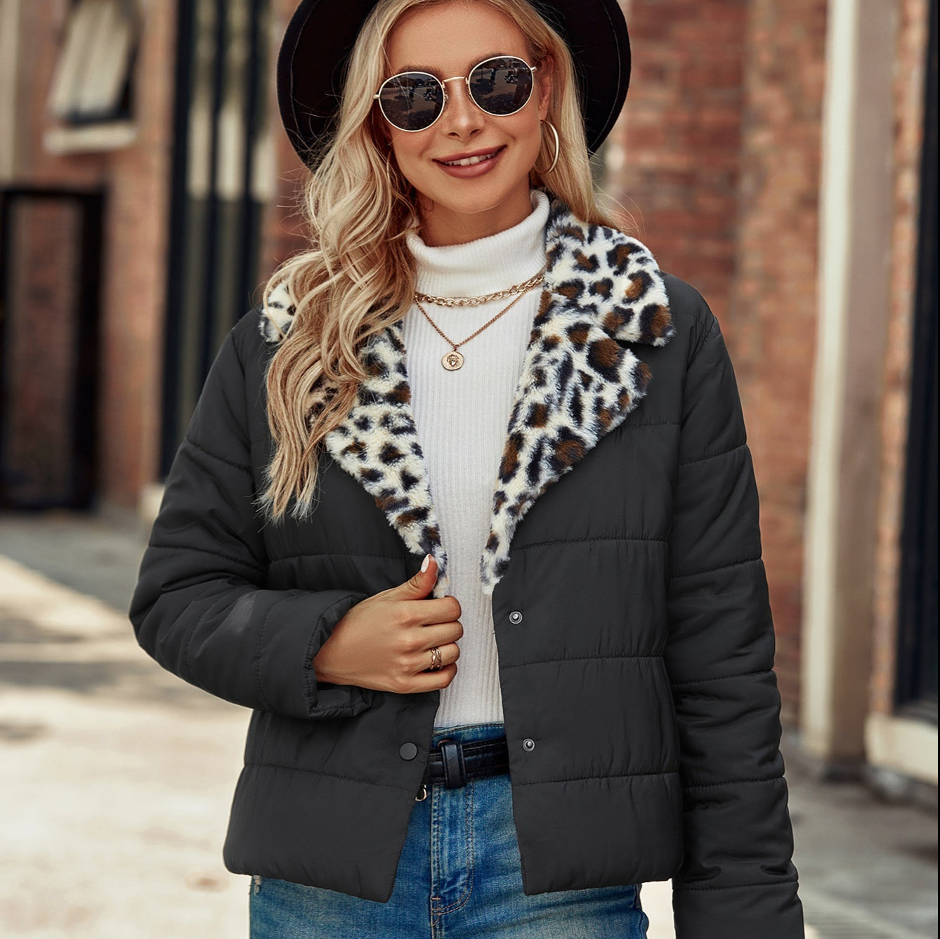 Chaqueta Mujer Acolchada Estampada Invierno - Vestiria