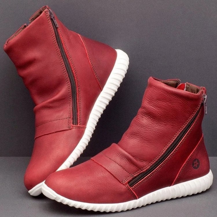 Botas Mujer Cuero Caña Media Elegantes