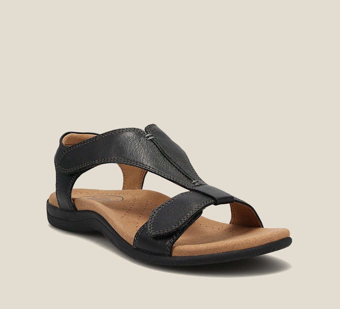 Sandalias de piel cómodas y transpirables