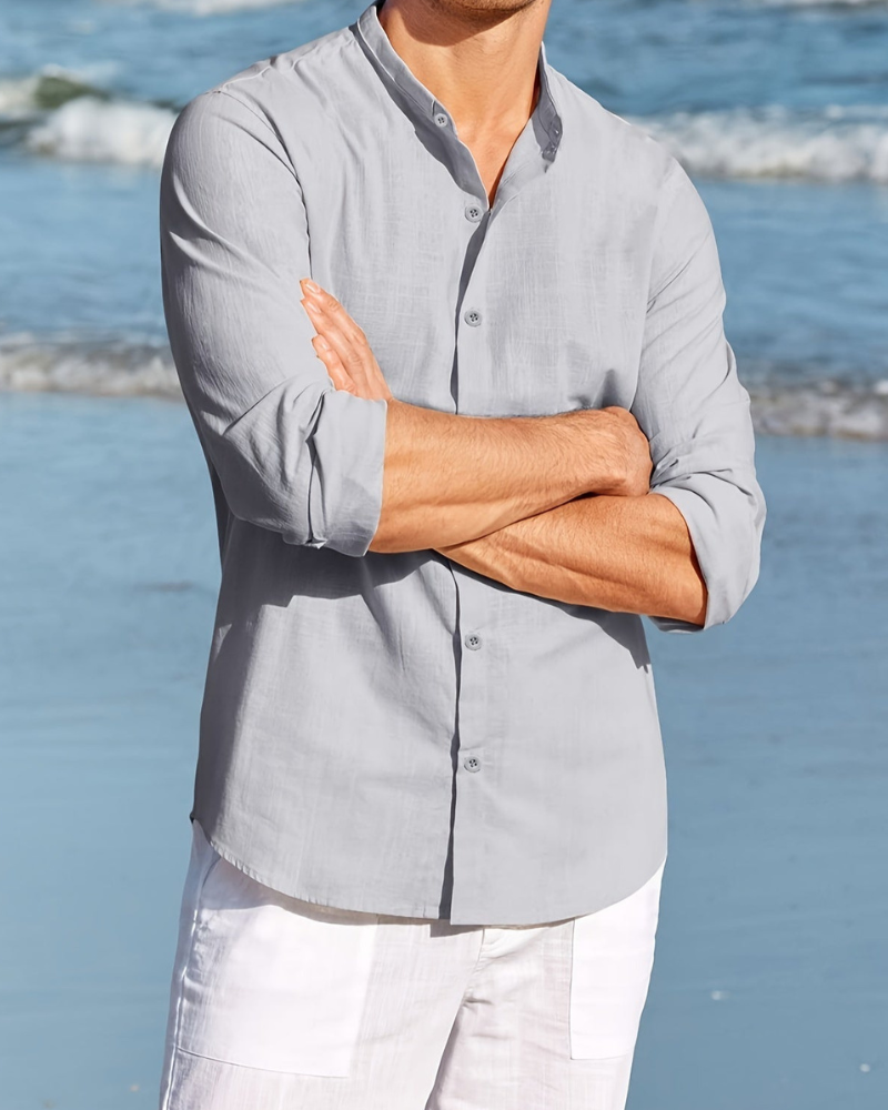 Camisa Manga Larga Botones Cómoda