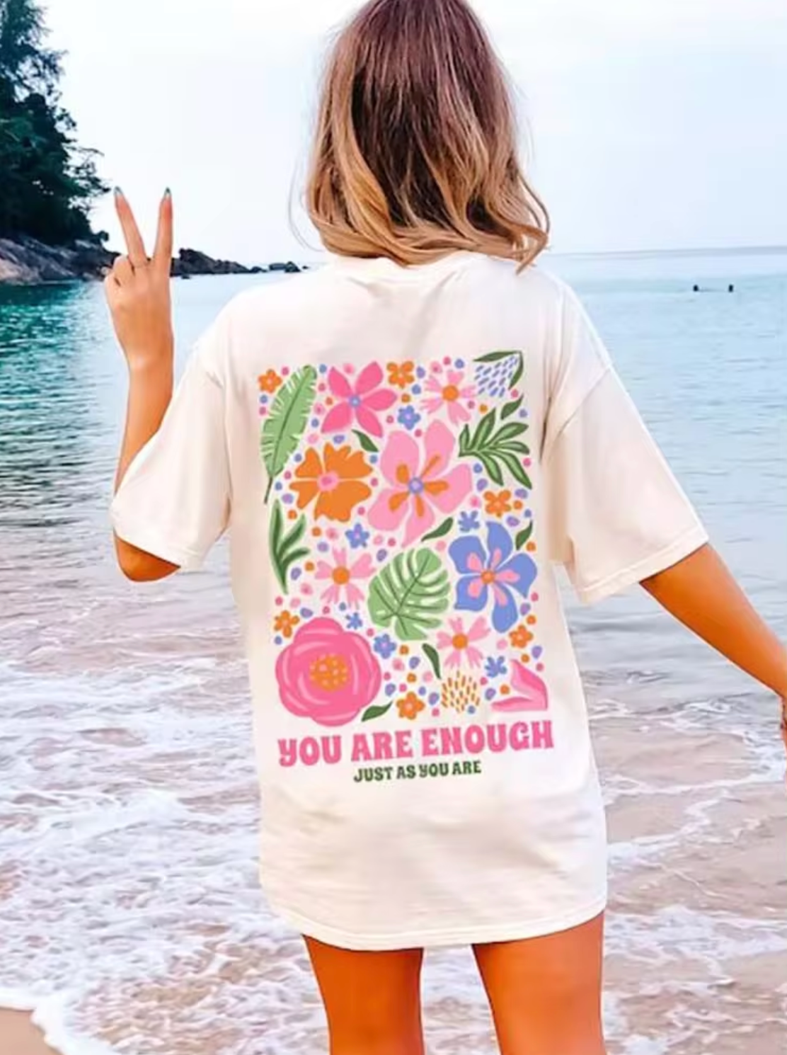 Camiseta Mujer Estampado Flor - Vestiria