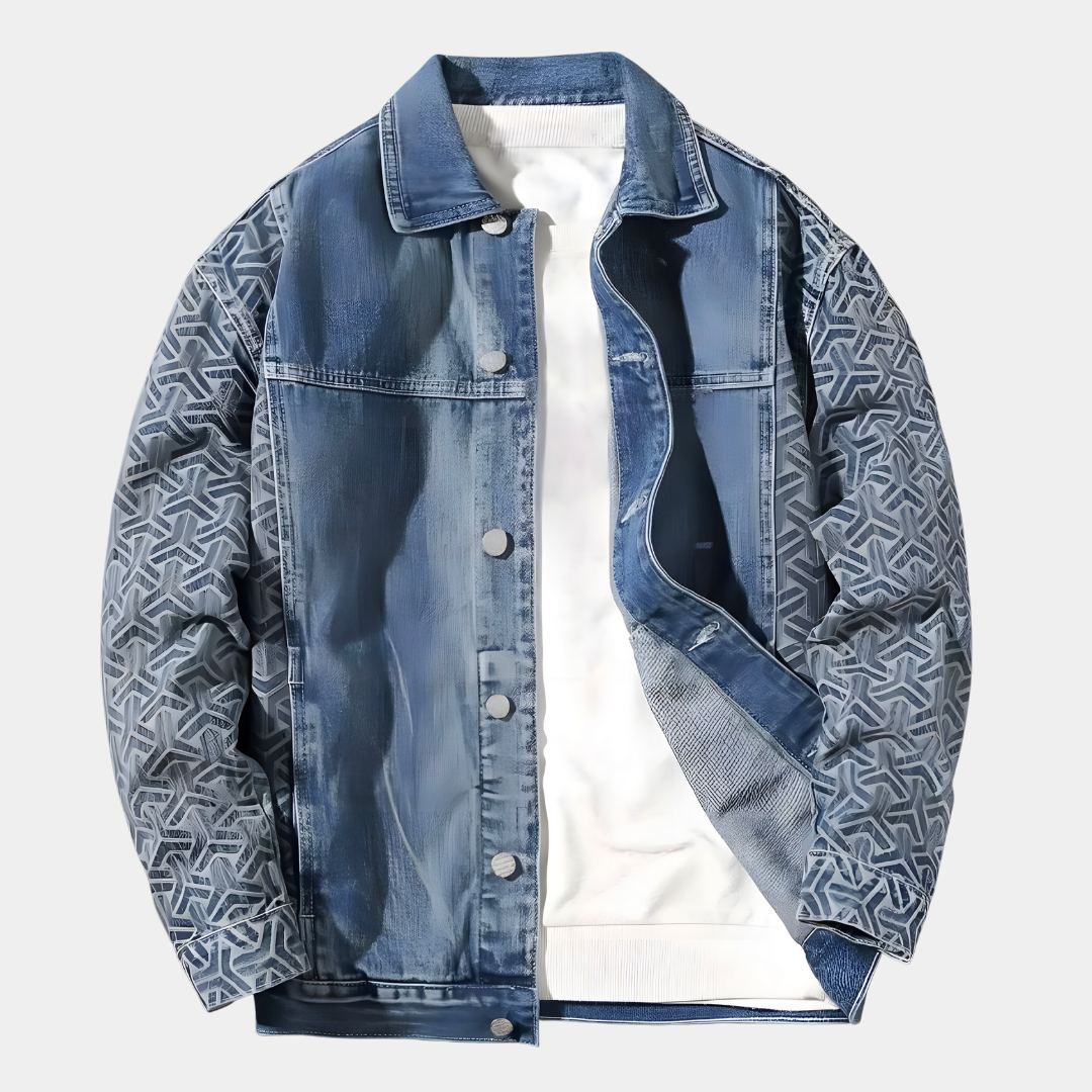 Chaqueta de cuero estilo rocker para hombre - Vestiria