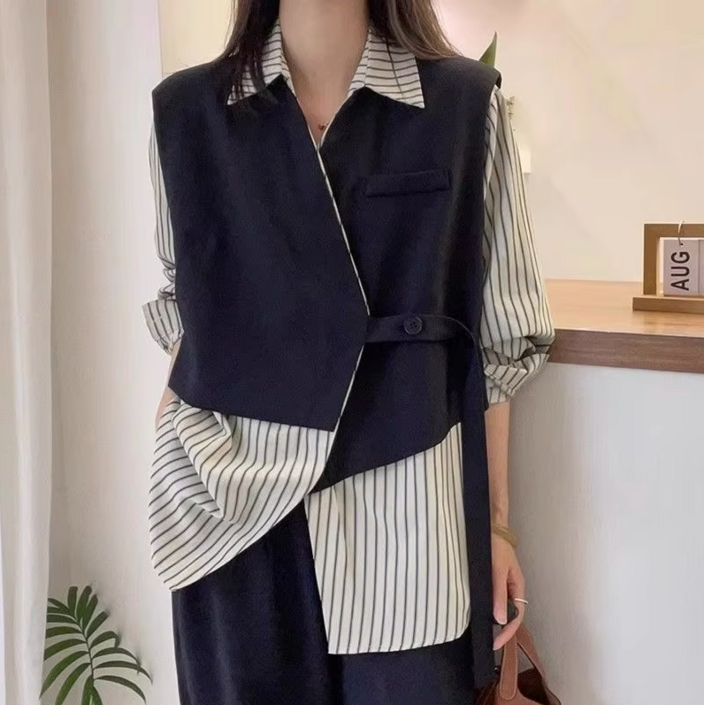 Blusa Mujer Doble Capa Elegante - Vestiria