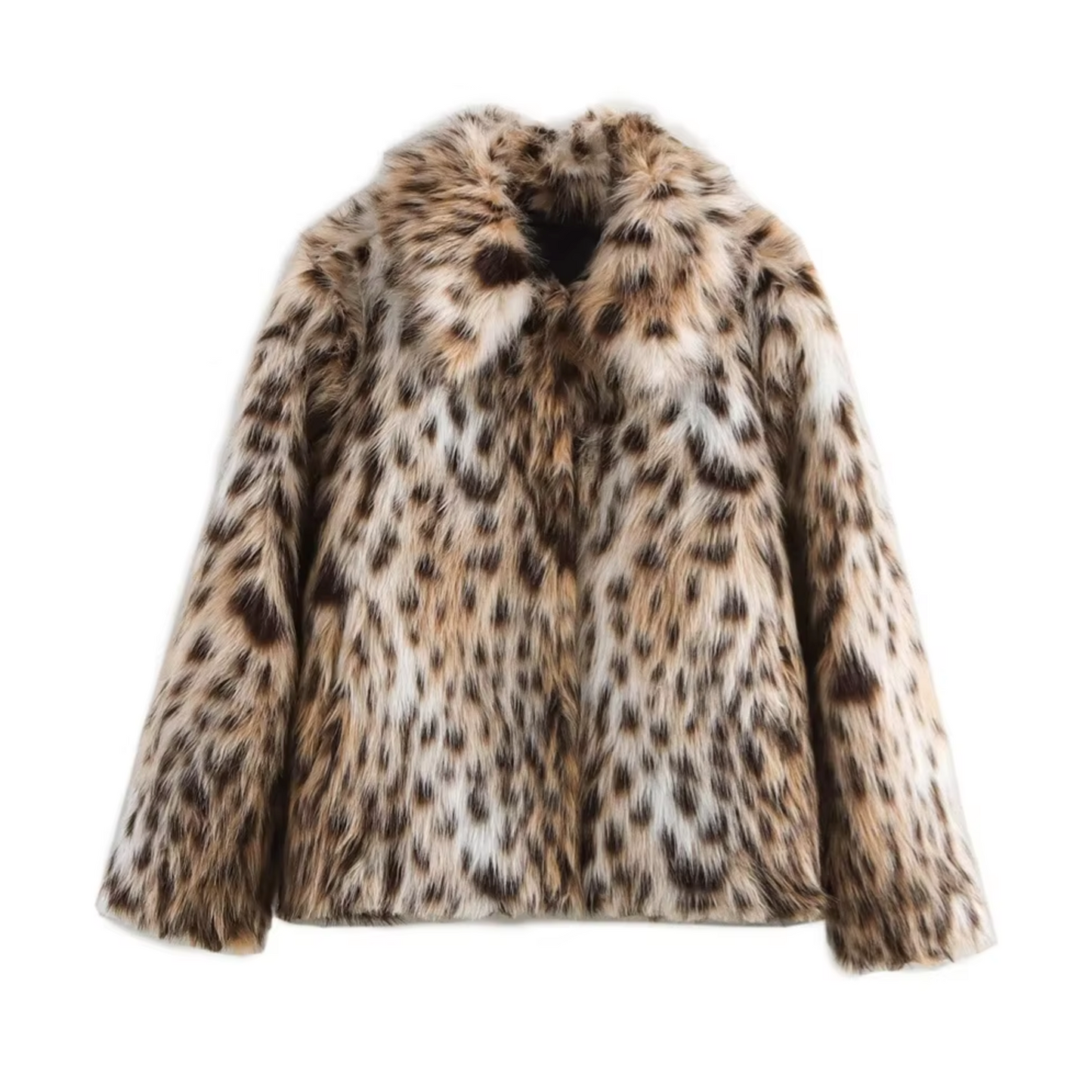 Chaqueta Pelo Leopardo Femenina Moda - Vestiria