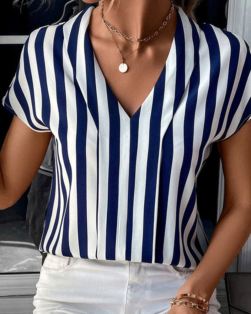 Blusa Ligera Estampado Rayas - Vestiria