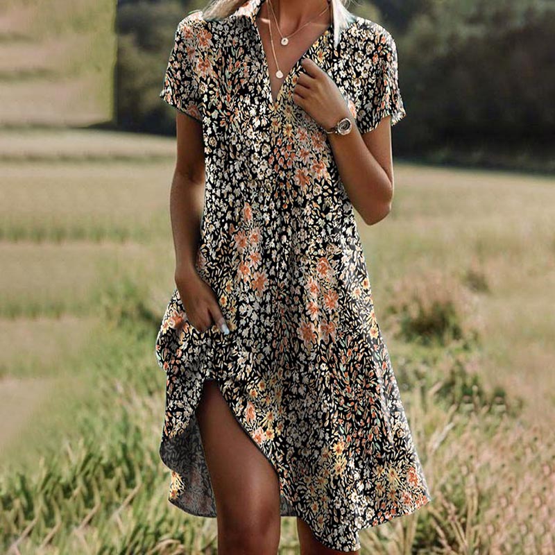 Vestido Floral Clásico Mujer - Vestiria