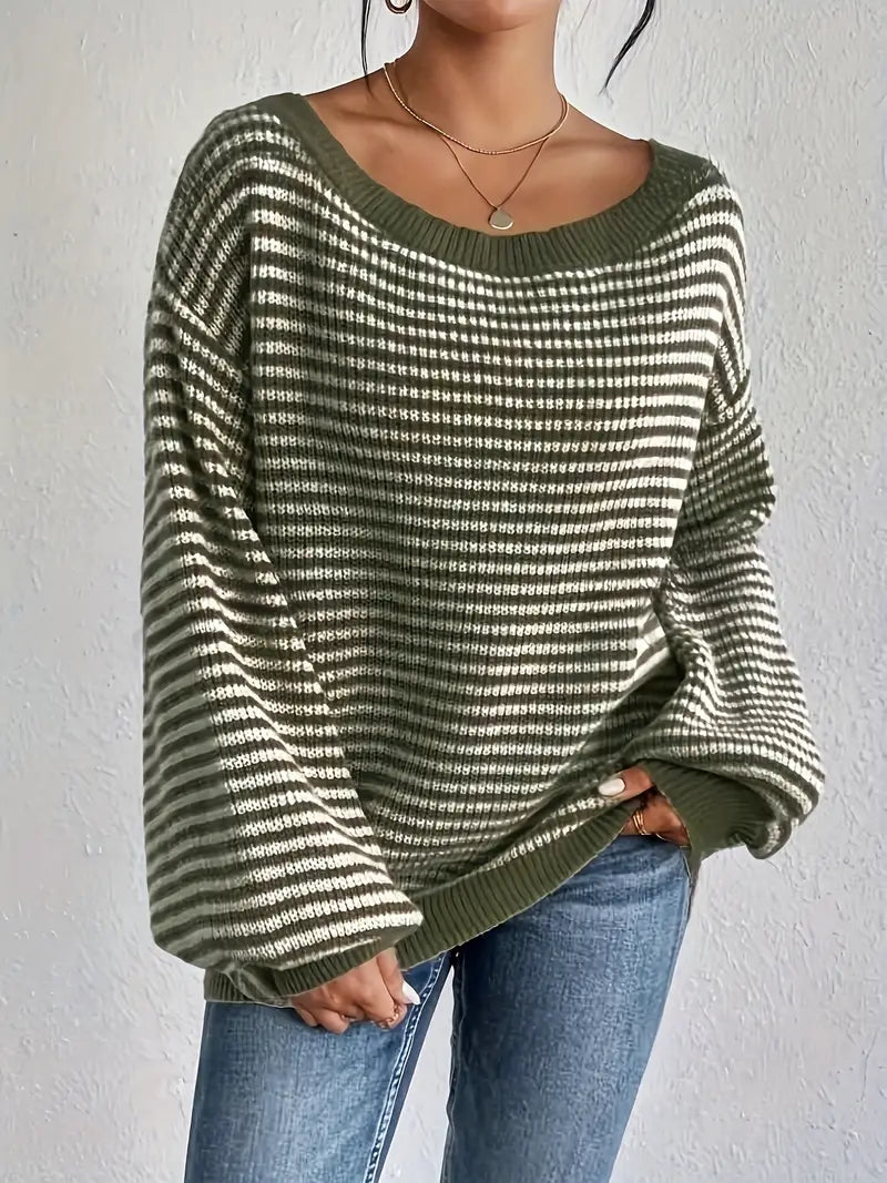 Jersey de punto suave cuello redondo