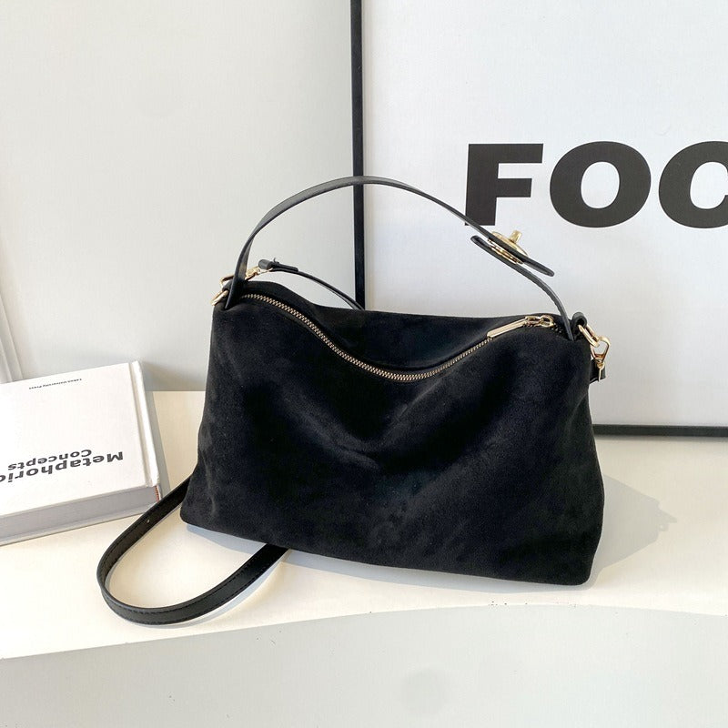 Bolso Mujer Ante Suave Estilo Clásico