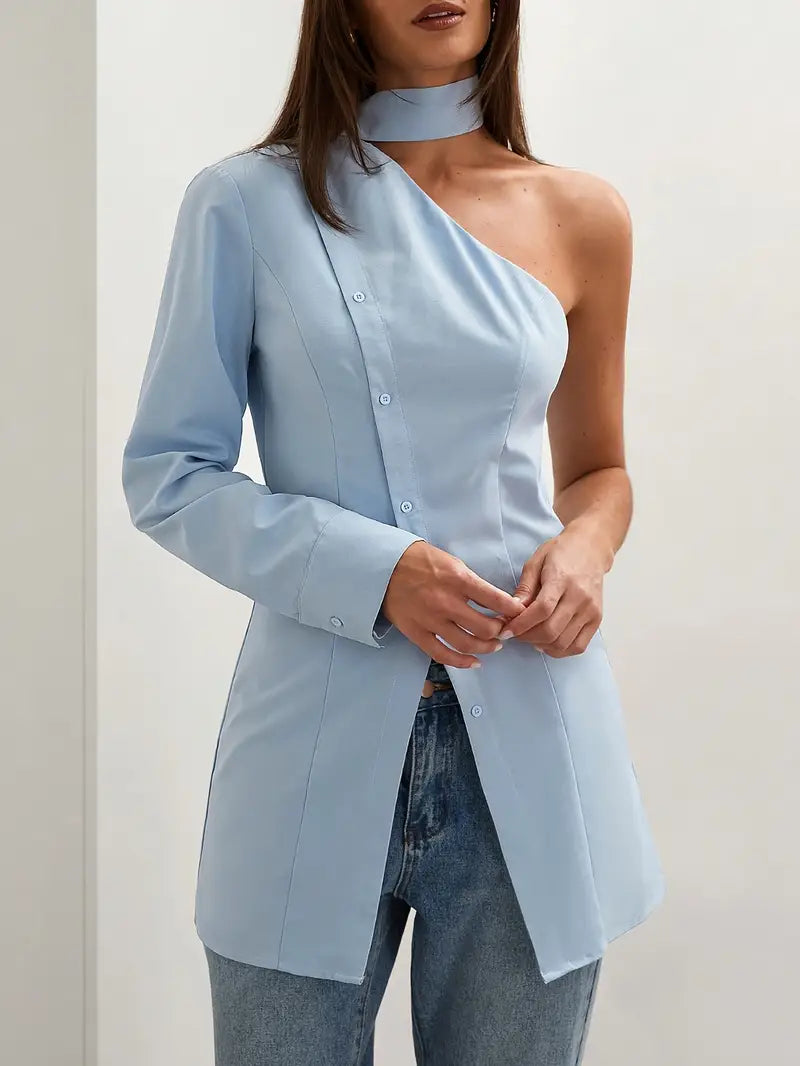 Blusa Asimétrica Elegante Mujer - Vestiria