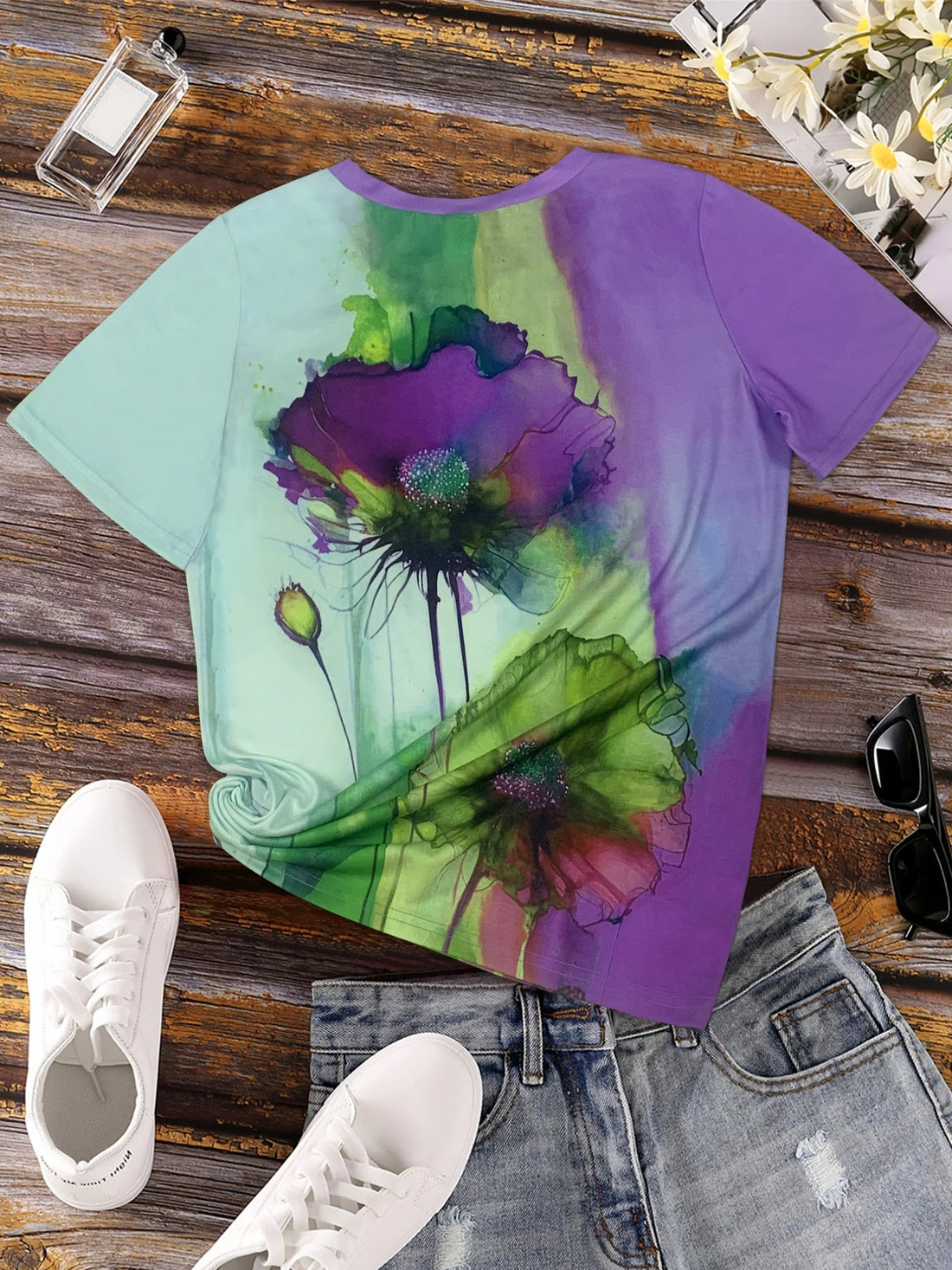 Camiseta Floral Mujer Primavera