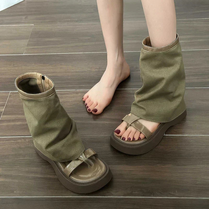 Zapatos Sandalias Gladiadoras Abiertas