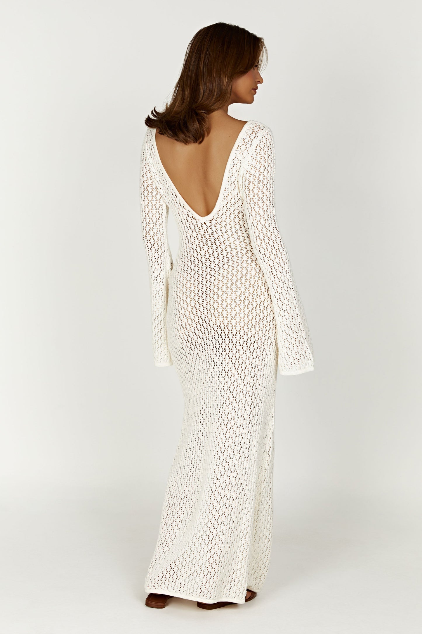 Vestido Elegante Blanco Mujer - Vestiria