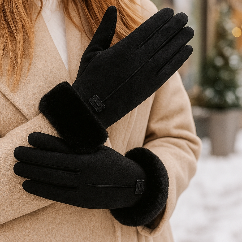 Guantes Invierno Mujer Forro Polar Suave
