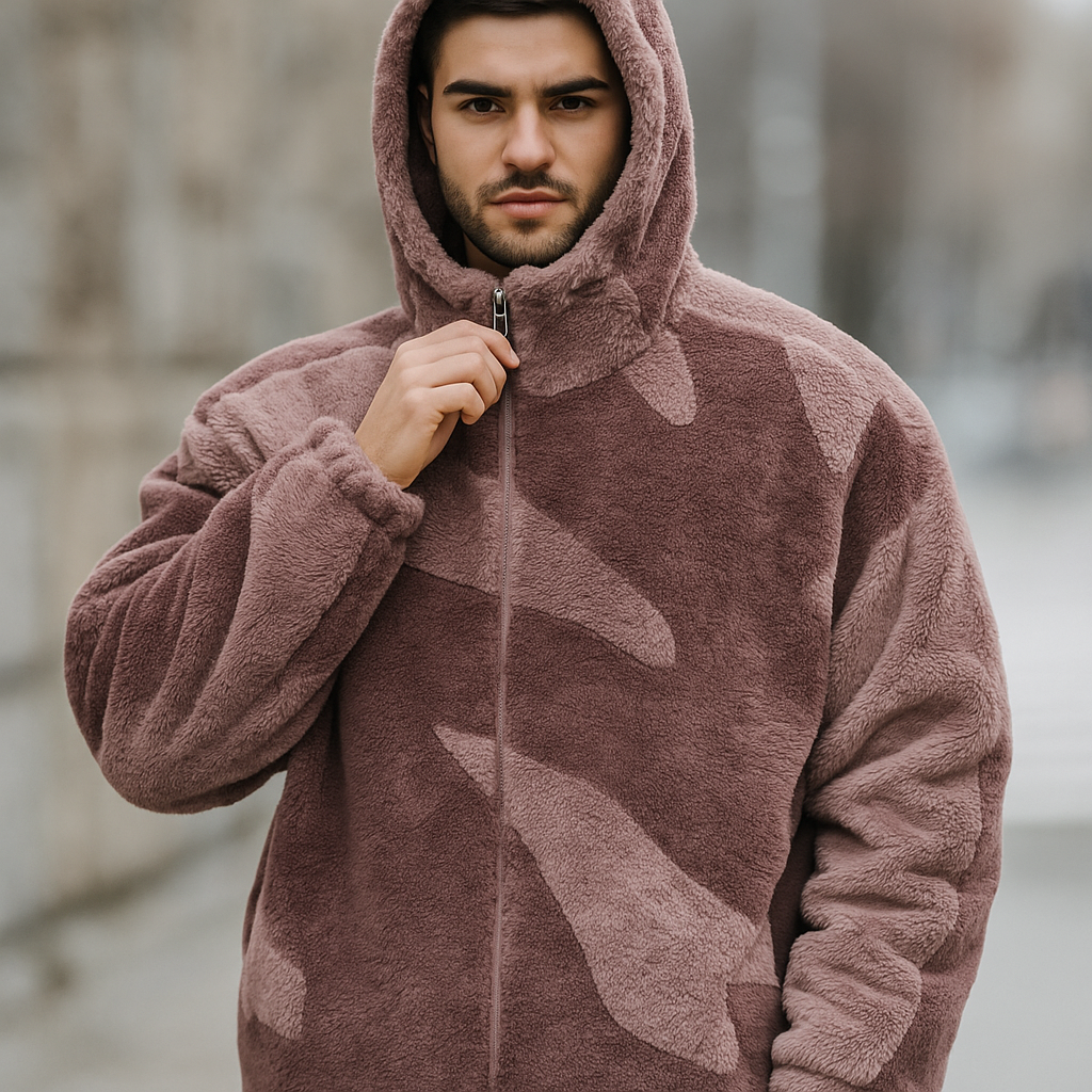 Chaqueta Hombre Piel Afelpada Cálida