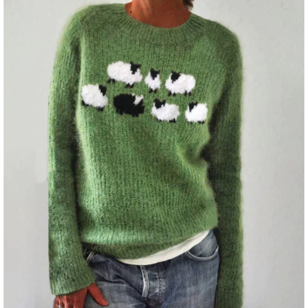 Sudadera Mujer Invierno Ovejas Acogedora - Vestiria