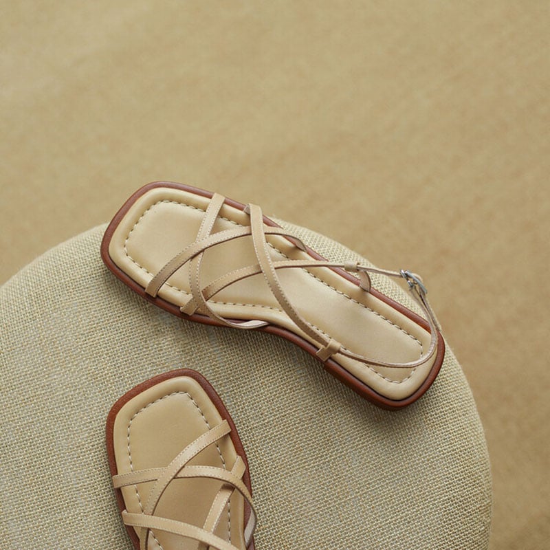 Sandalias de Verano con Tacón Ancho y Puntera Abierta