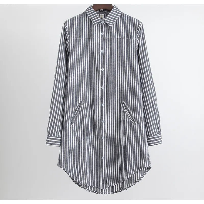 Blusa Mujer Rayas Ancha y Cómoda