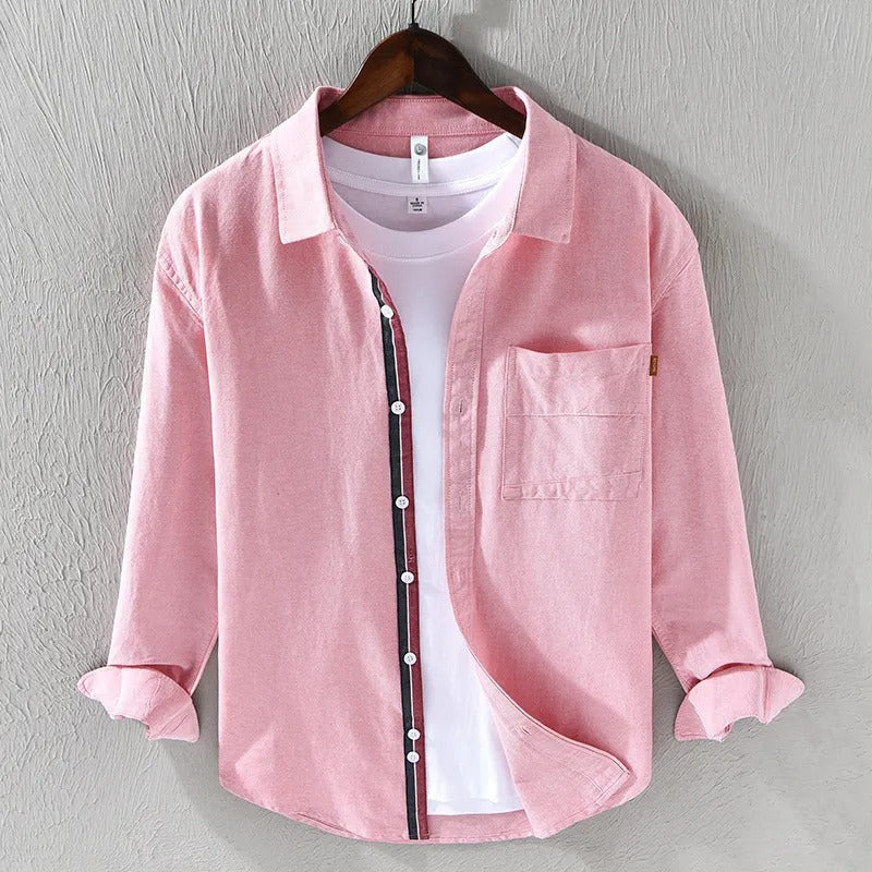 Camisa Hombre Algodón Clásica Casual