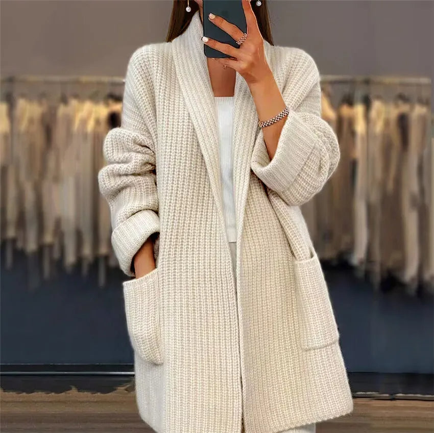 Chaquetón de punto cálido y suave - Vestiria