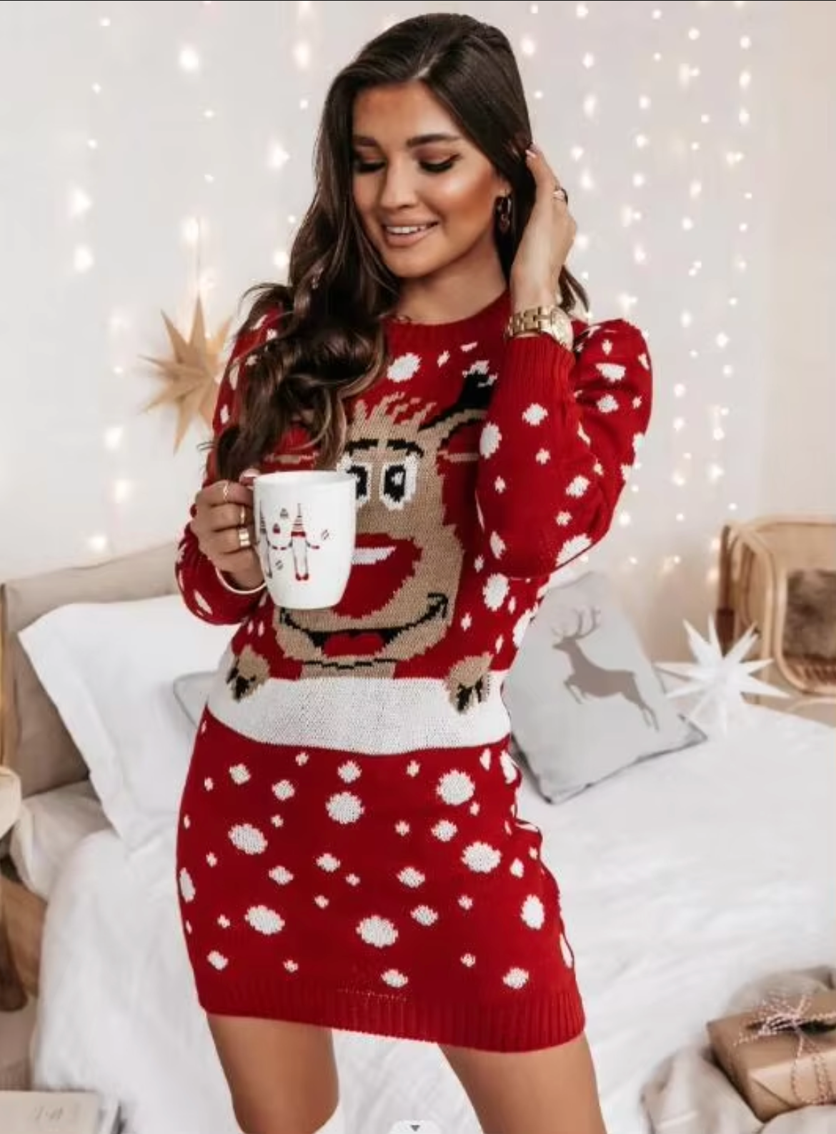 Vestido Navideño Cálido y Acogedor - Vestiria