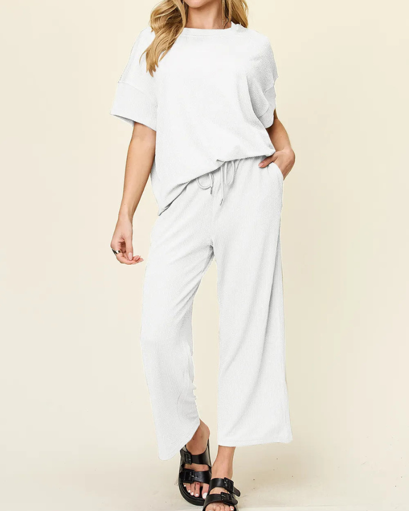Camiseta y Pantalón Conjunto Cómodo Mujer