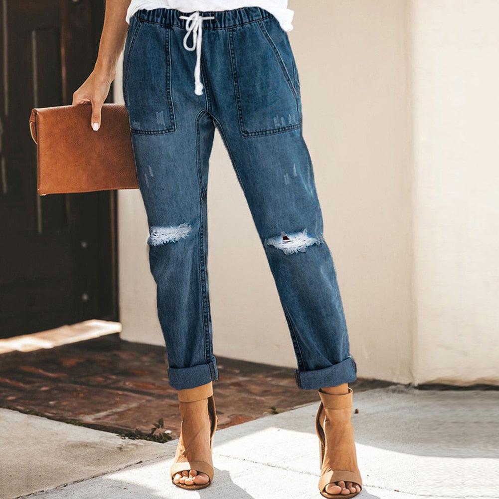 Pantalón Vaquero Deportivo Casual