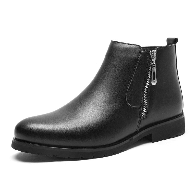 Botas Hombre Cuero Cremallera Lateral - Vestiria