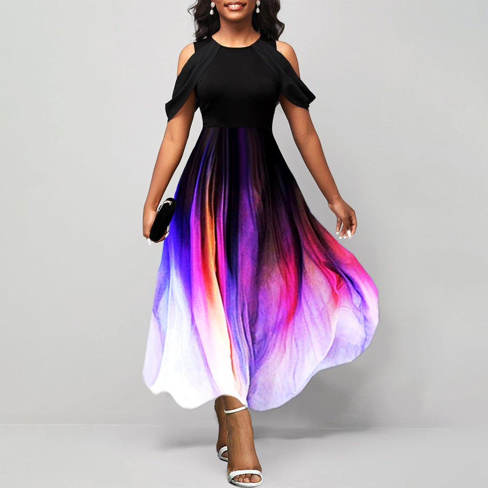 Vestido Midi Elegante con Mangas Sueltas - Vestiria
