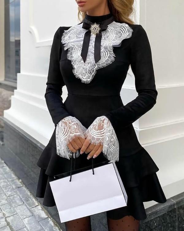 Vestido de Noche Elegante con Mangas Amplias - Vestiria