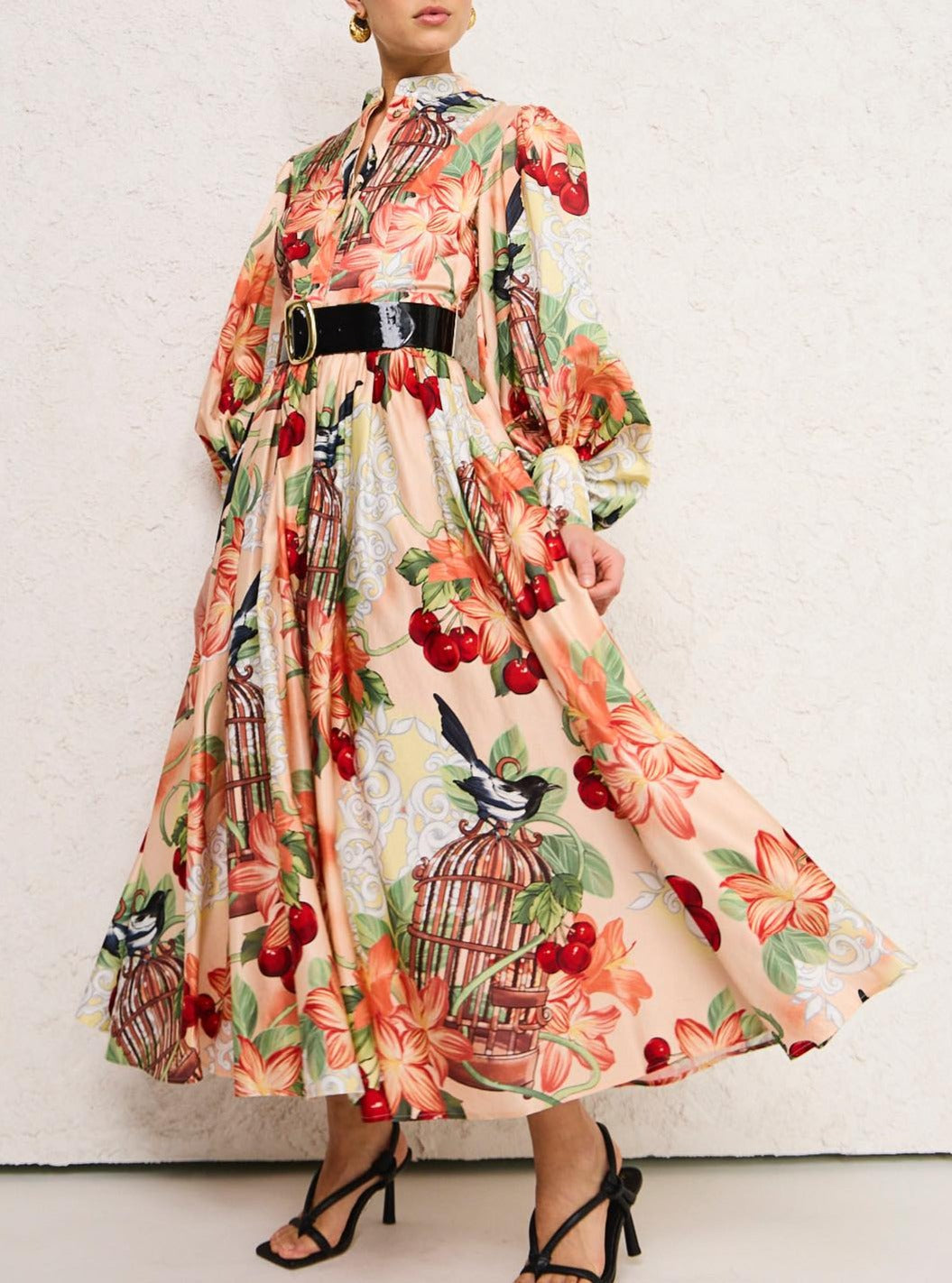 Vestido Midi Estampado de Moda - Vestiria