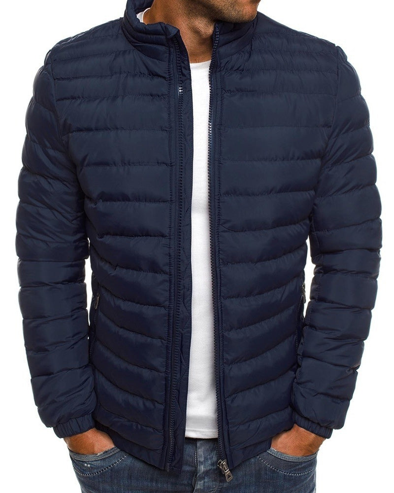 Chaqueta Deportiva Cuello Alto Unicolor